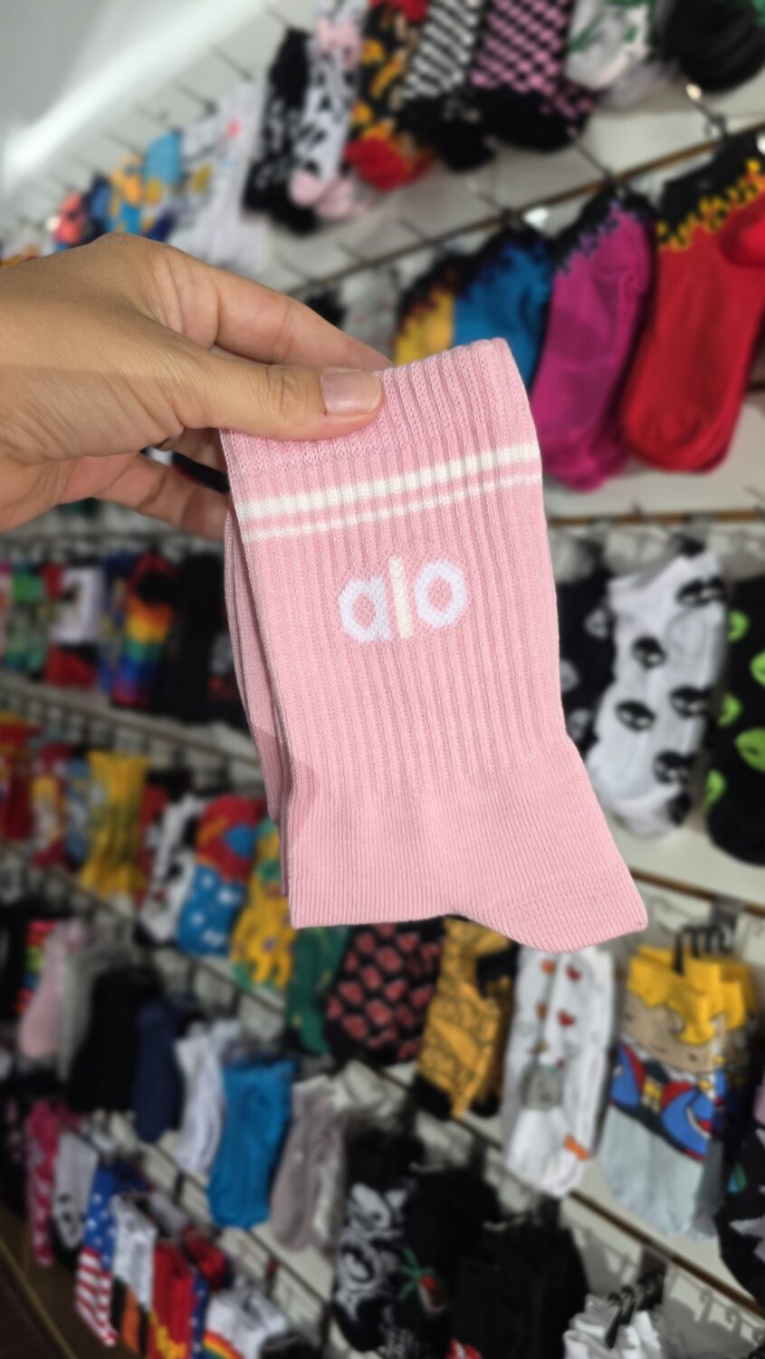 Deportiva Media Tenis Alo Base Rosa – RMN