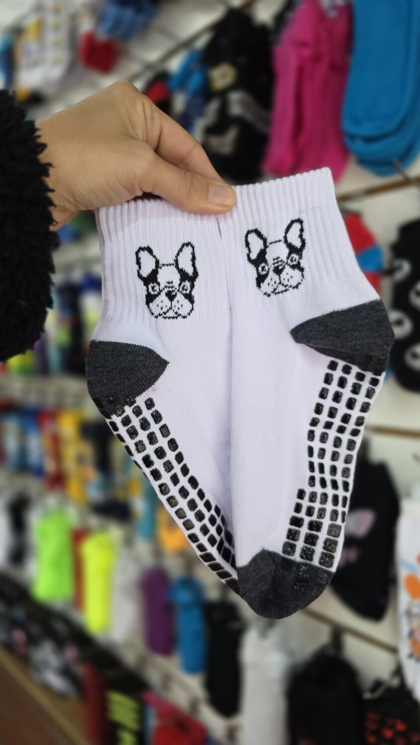 Deportiva Antideslizante Tenis/ Soquete Puño Alto Bull Dog Francés  Pilates/ Yoga – CSK