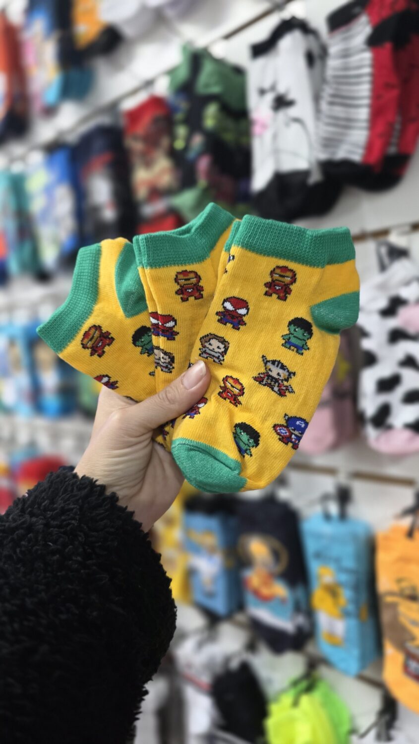 Kids Soquete Superheroes Advenger ( Spiderman / Hulk / Iron Man / Capitan América/ Thor ) – CNT